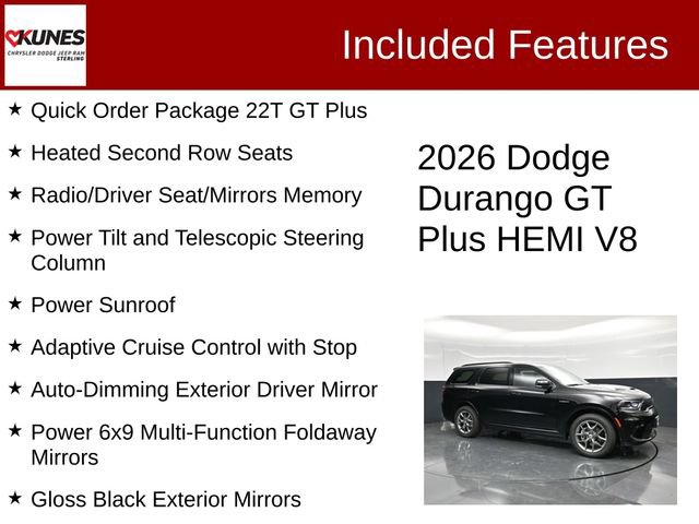 New 2026 Dodge Durango GT AWD/4WD image 4