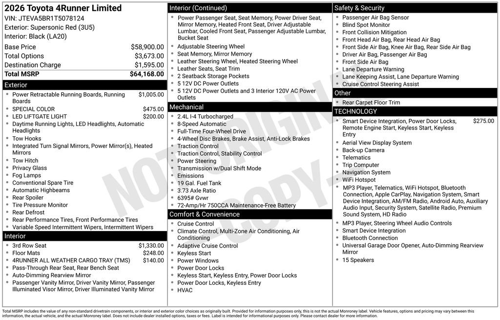 Certified 2026 Toyota 4Runner Limited AWD/4WD image 33