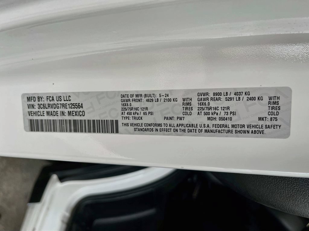 Used 2024 RAM ProMaster 2500 w/ Quick Order Package 22G SLT FWD image 32