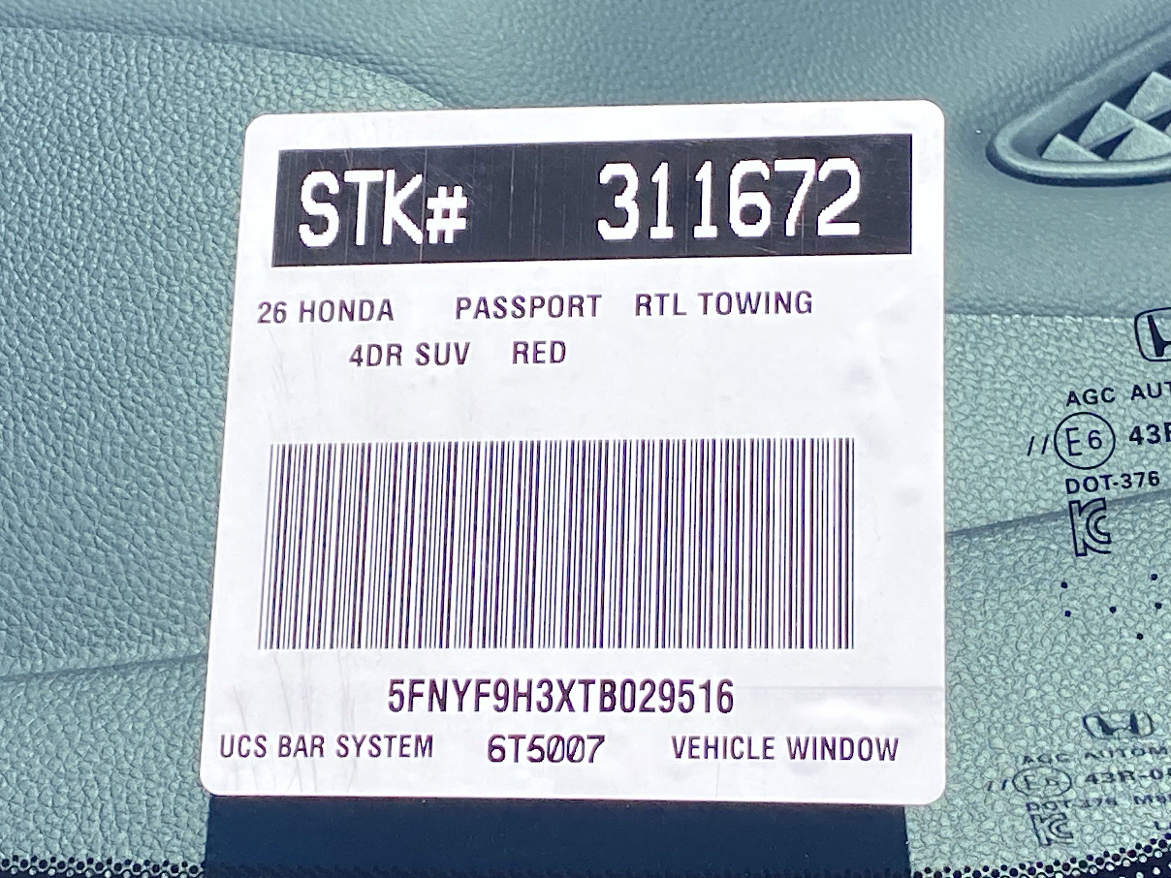 New 2026 Honda Passport RTL image 20