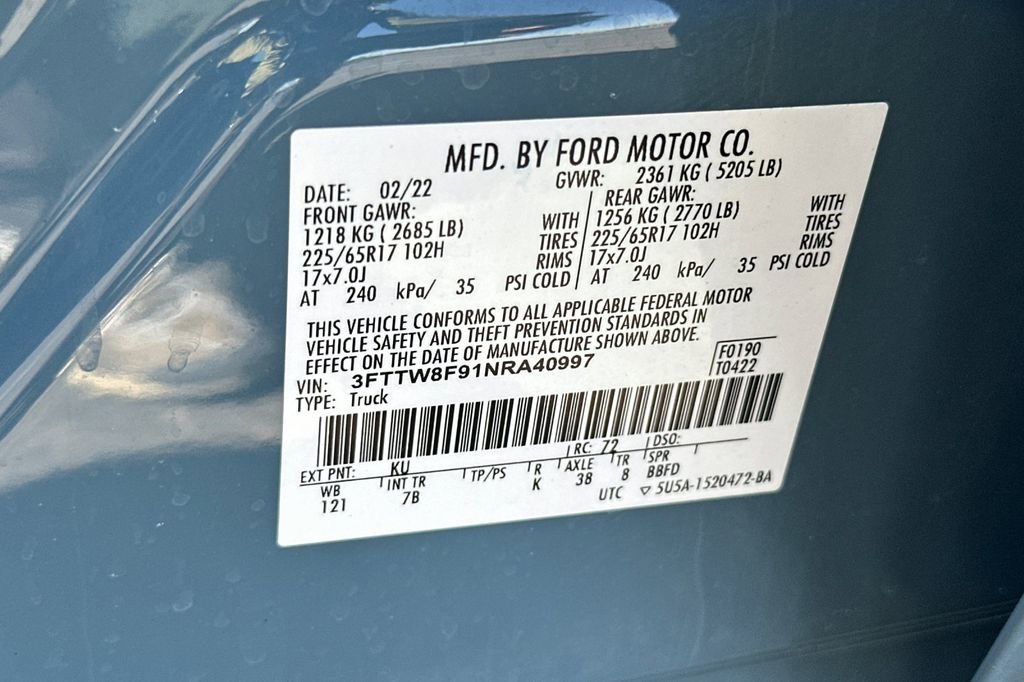 Used 2022 Ford Maverick XLT w/ Equipment Group 300A Standard image 22