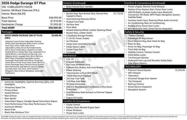 New 2026 Dodge Durango GT image 31