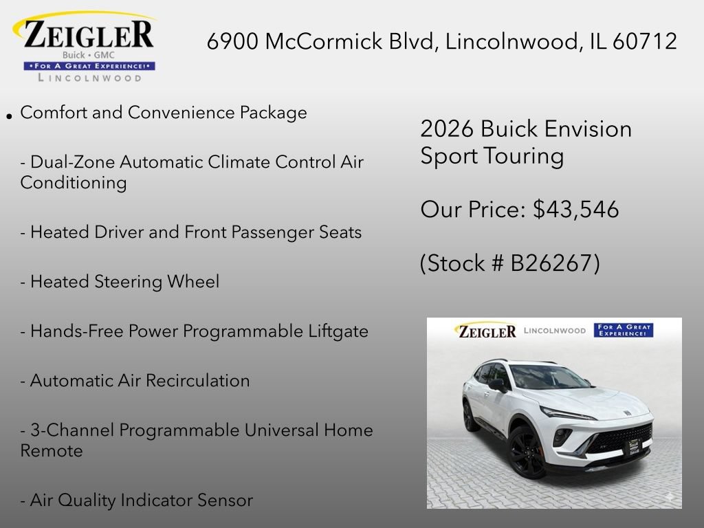 New 2026 Buick Envision Sport Touring AWD/4WD image 6