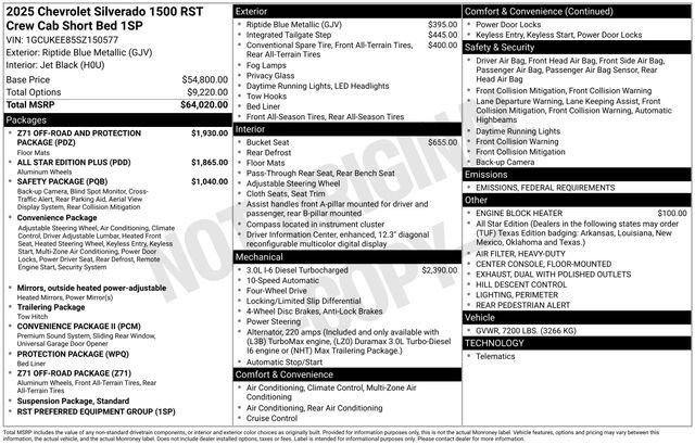 Certified 2025 Chevrolet Silverado 1500 RST image 52