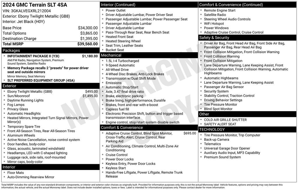 Certified 2024 GMC Terrain SLT w/ Infotainment Package II AWD/4WD image 2