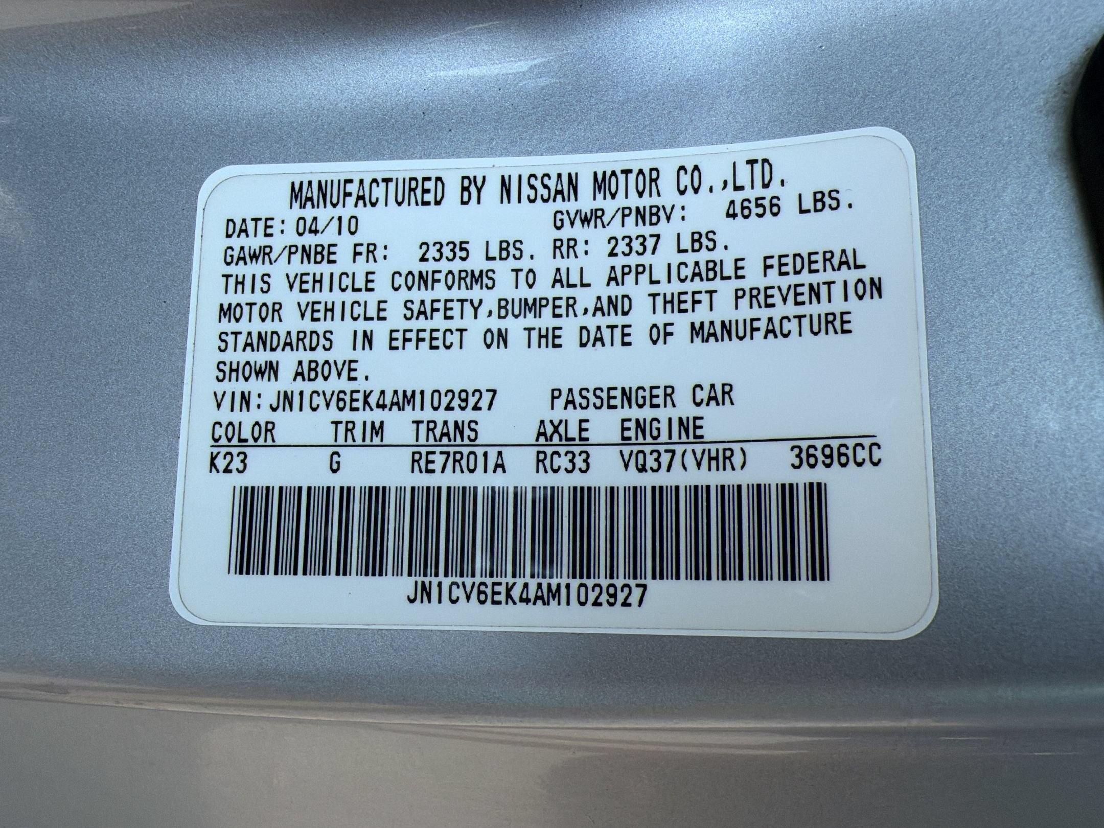 Used 2010 INFINITI G37 Journey w/ Premium Pkg RWD image 26