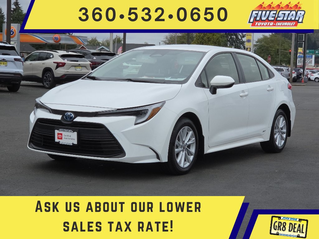 Certified 2025 Toyota Corolla LE w/ LE Premium Package AWD/4WD image 1