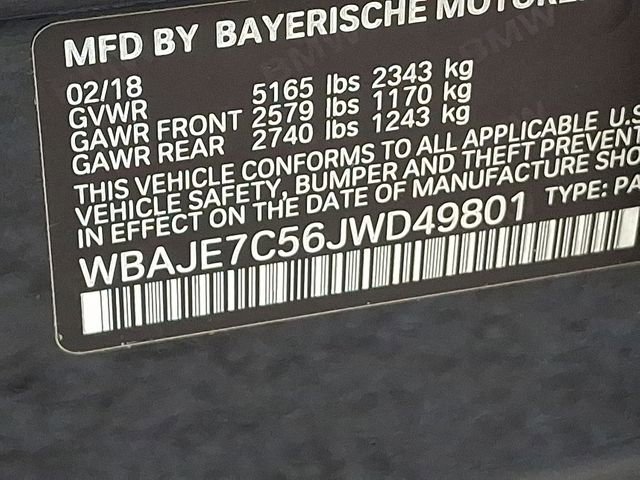 Used 2018 BMW 540i xDrive 540i xDrive w/ M Sport Package image 30