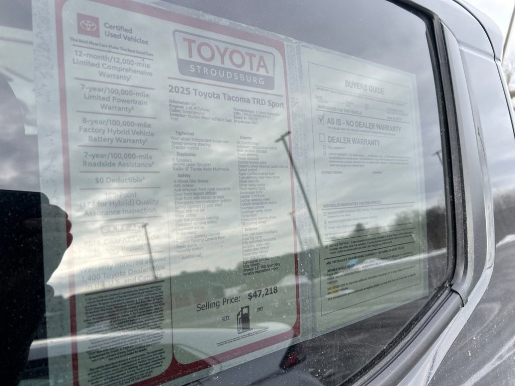 Certified 2025 Toyota Tacoma TRD Sport image 30