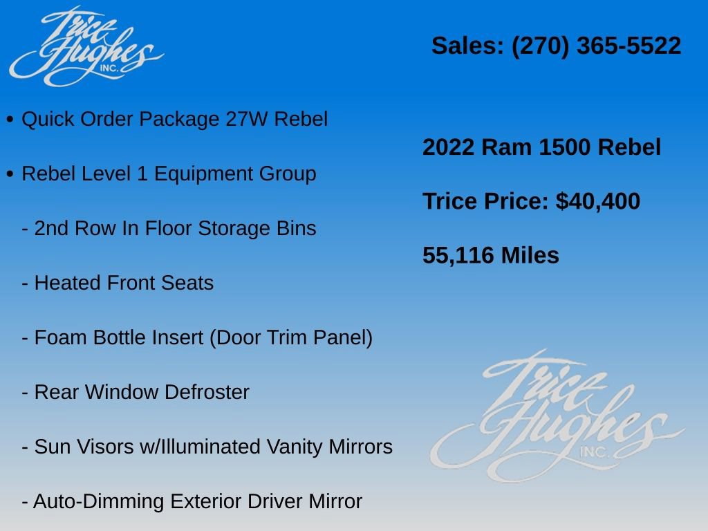 Used 2022 RAM 1500 Rebel w/ Rebel Level 1 Equipment Group AWD/4WD image 7