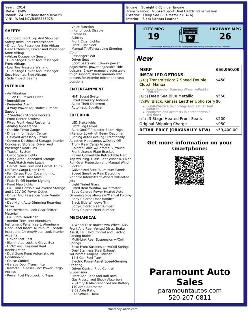 Used 2014 BMW Z4 sDrive35i RWD image 2