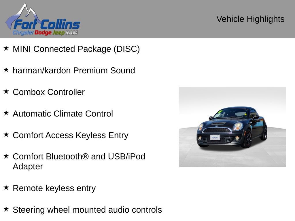 Used 2013 MINI Cooper Coupe S FWD image 4