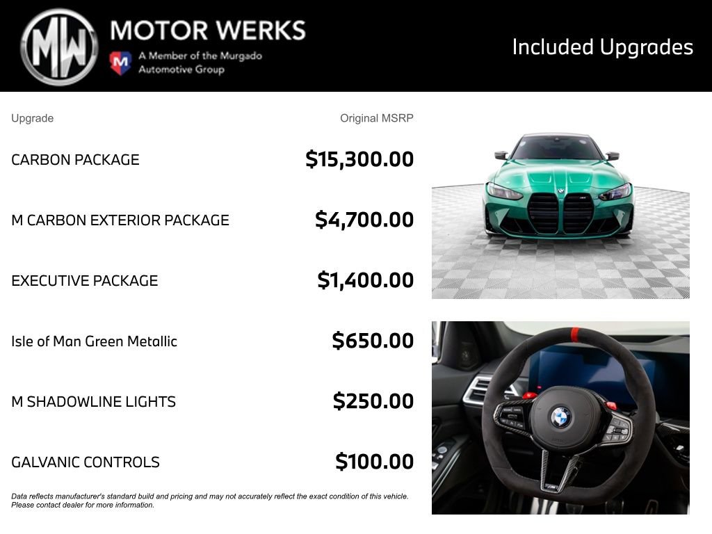 Used 2025 BMW M3 w/ Carbon Package RWD image 4