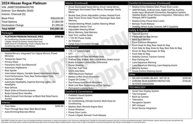 Used 2024 Nissan Rogue Platinum w/ Platinum Premium Package AWD/4WD image 34