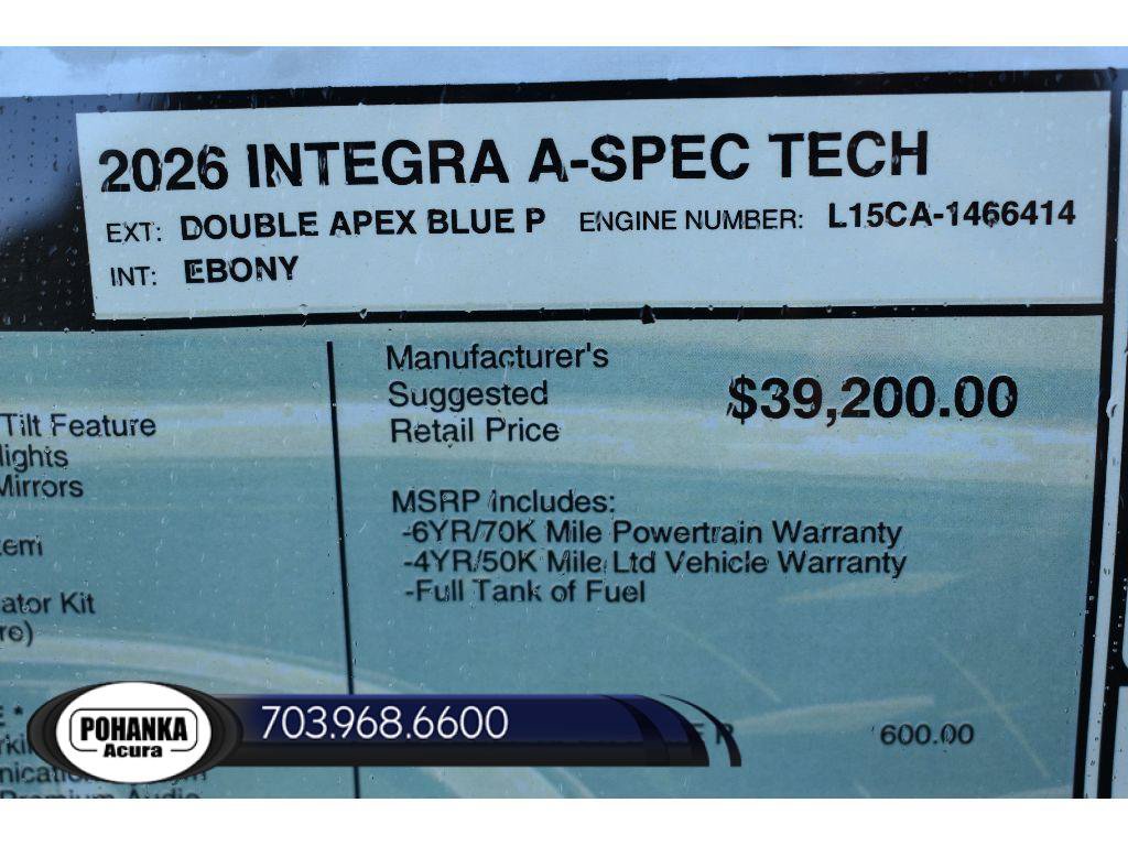 New 2026 Acura Integra A-Spec FWD image 36