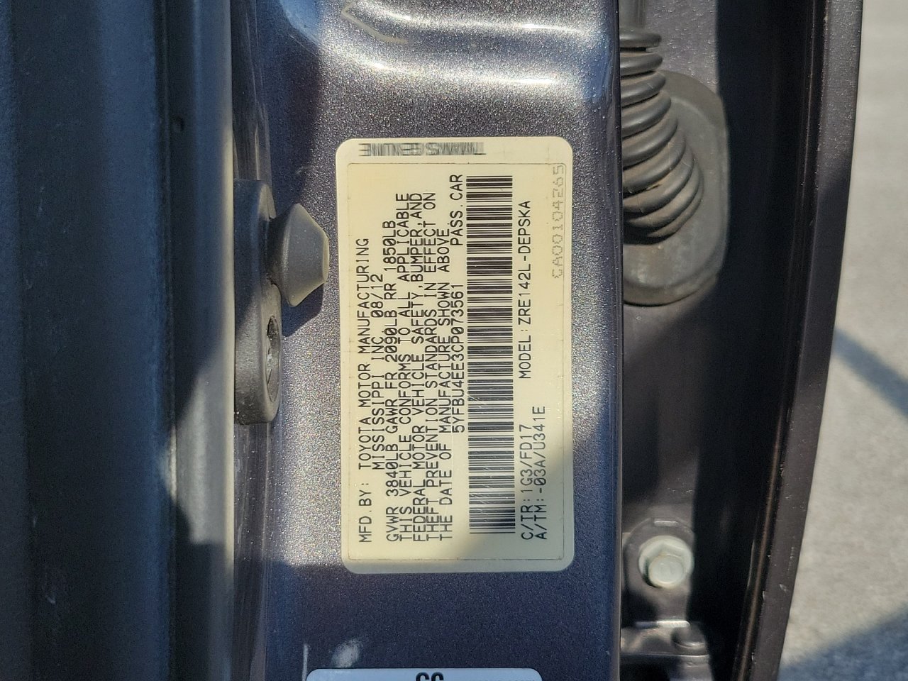 Used 2012 Toyota Corolla S FWD image 28