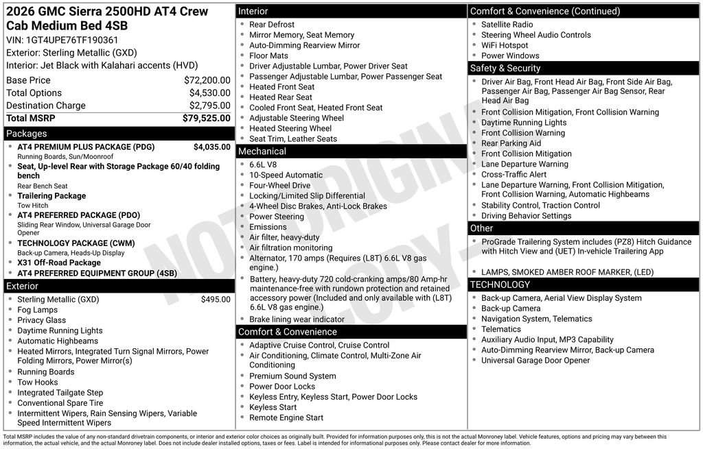 New 2026 GMC Sierra 2500 AT4 w/ AT4 Premium Plus Package AWD/4WD image 55