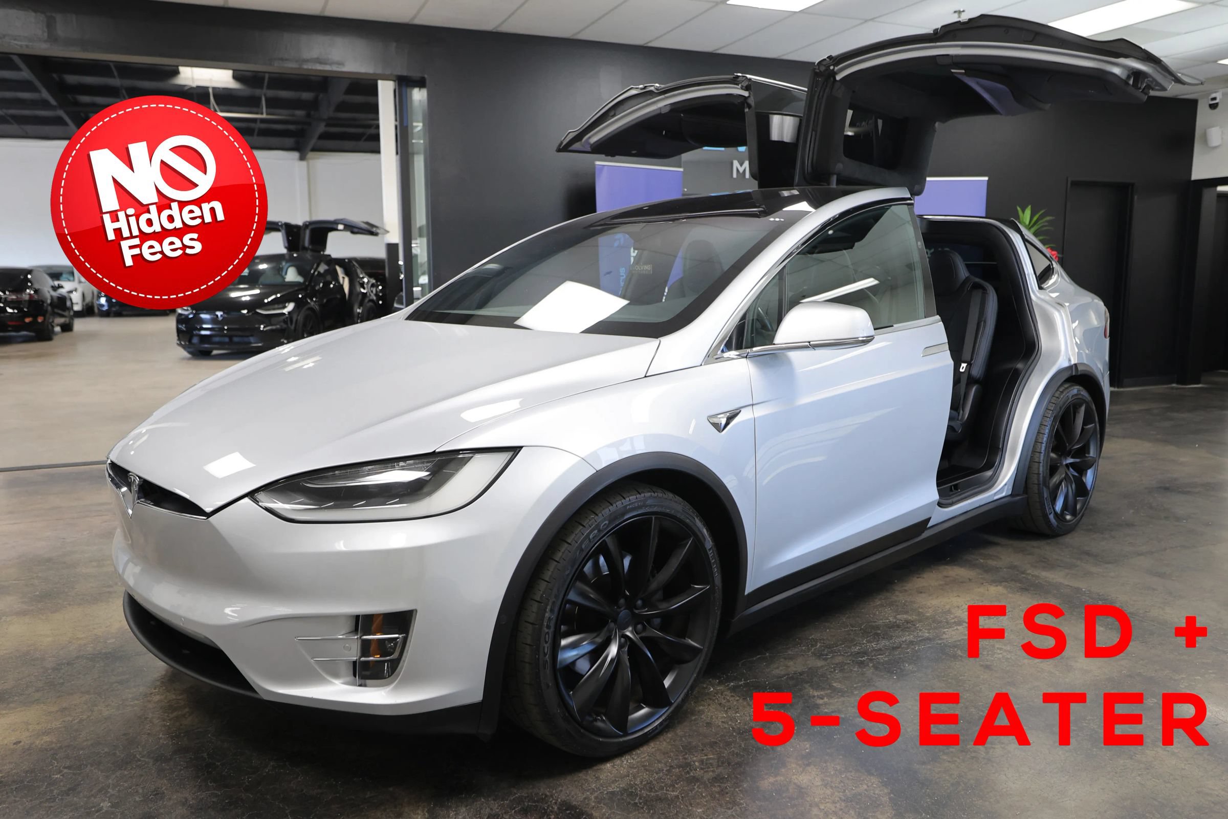 Used 2017 Tesla Model X 90D AWD/4WD image 1