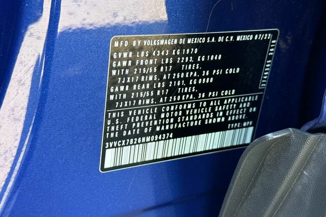Certified 2022 Volkswagen Taos S FWD image 28