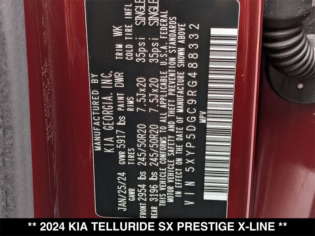 Used 2024 Kia Telluride SX Prestige X-Line image 33