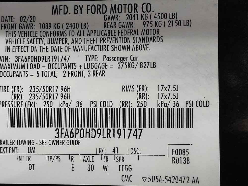 Used 2020 Ford Fusion SE FWD image 33