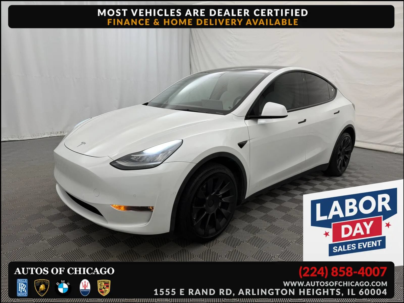 Used 2021 Tesla Model Y Long Range AWD/4WD image 1