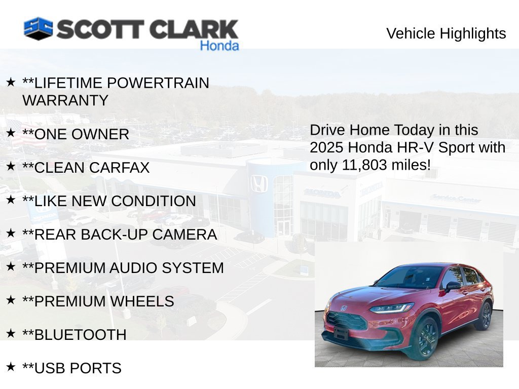 Used 2025 Honda HR-V Sport image 11