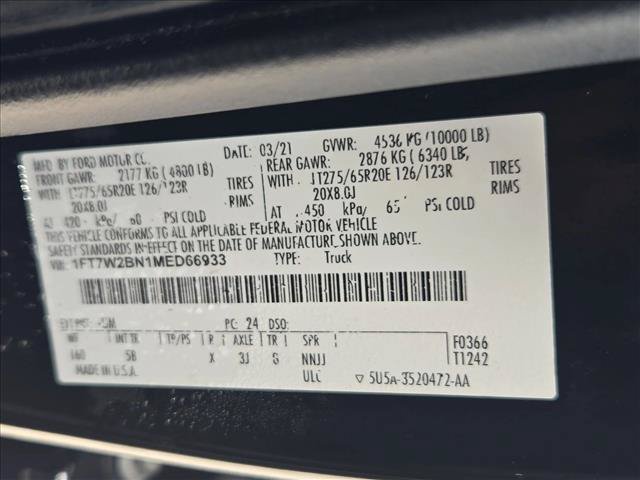 Used 2021 Ford F250 Lariat w/ Lariat Value Package AWD/4WD image 14