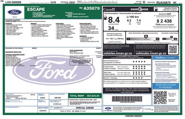 Used 2024 Ford Escape Active AWD/4WD image 8