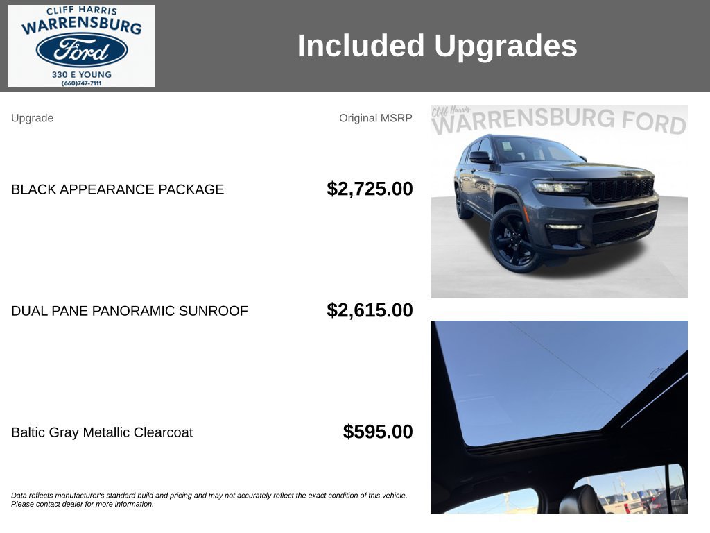 Used 2024 Jeep Grand Cherokee L Limited w/ Black Appearance Package AWD/4WD image 23