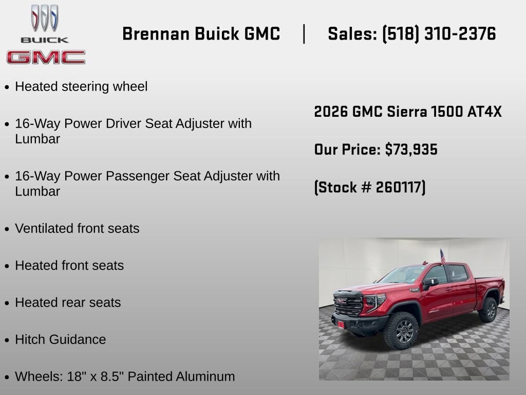 New 2026 GMC Sierra 1500 AT4X AWD/4WD image 18