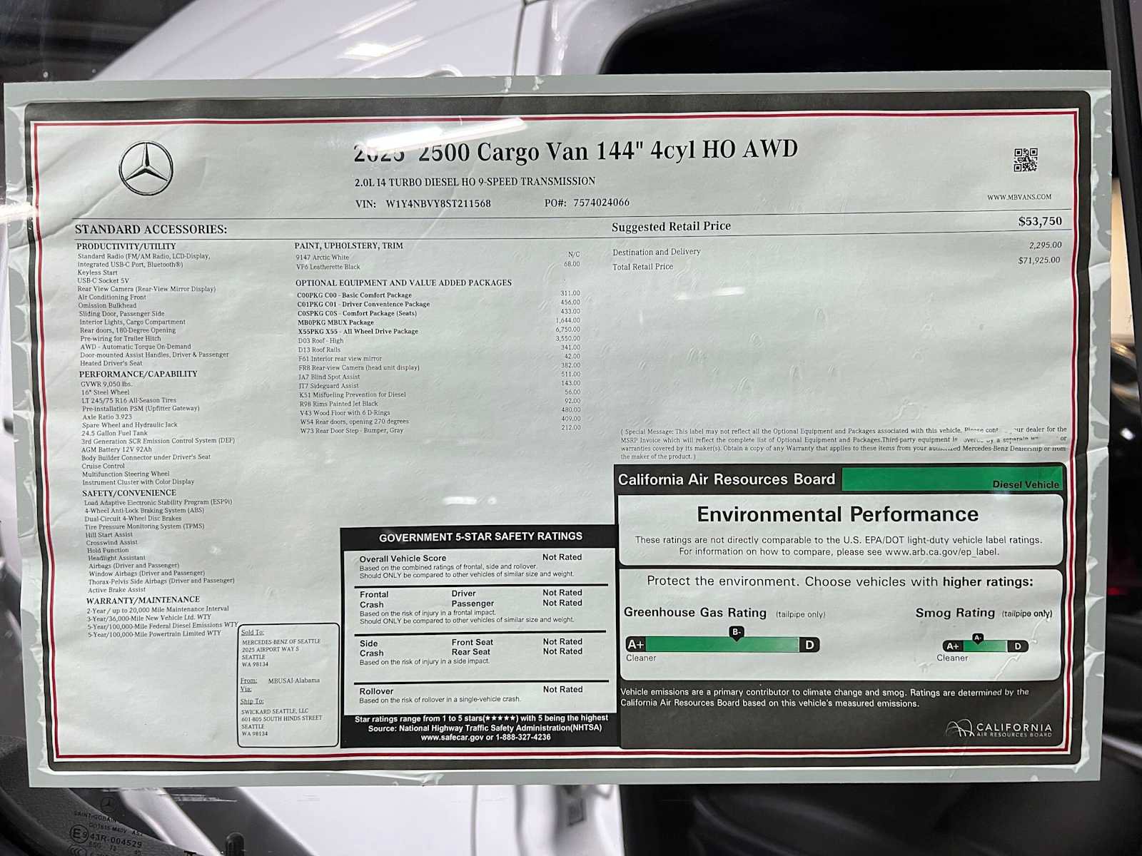 New 2025 Mercedes-Benz Sprinter 2500 image 40