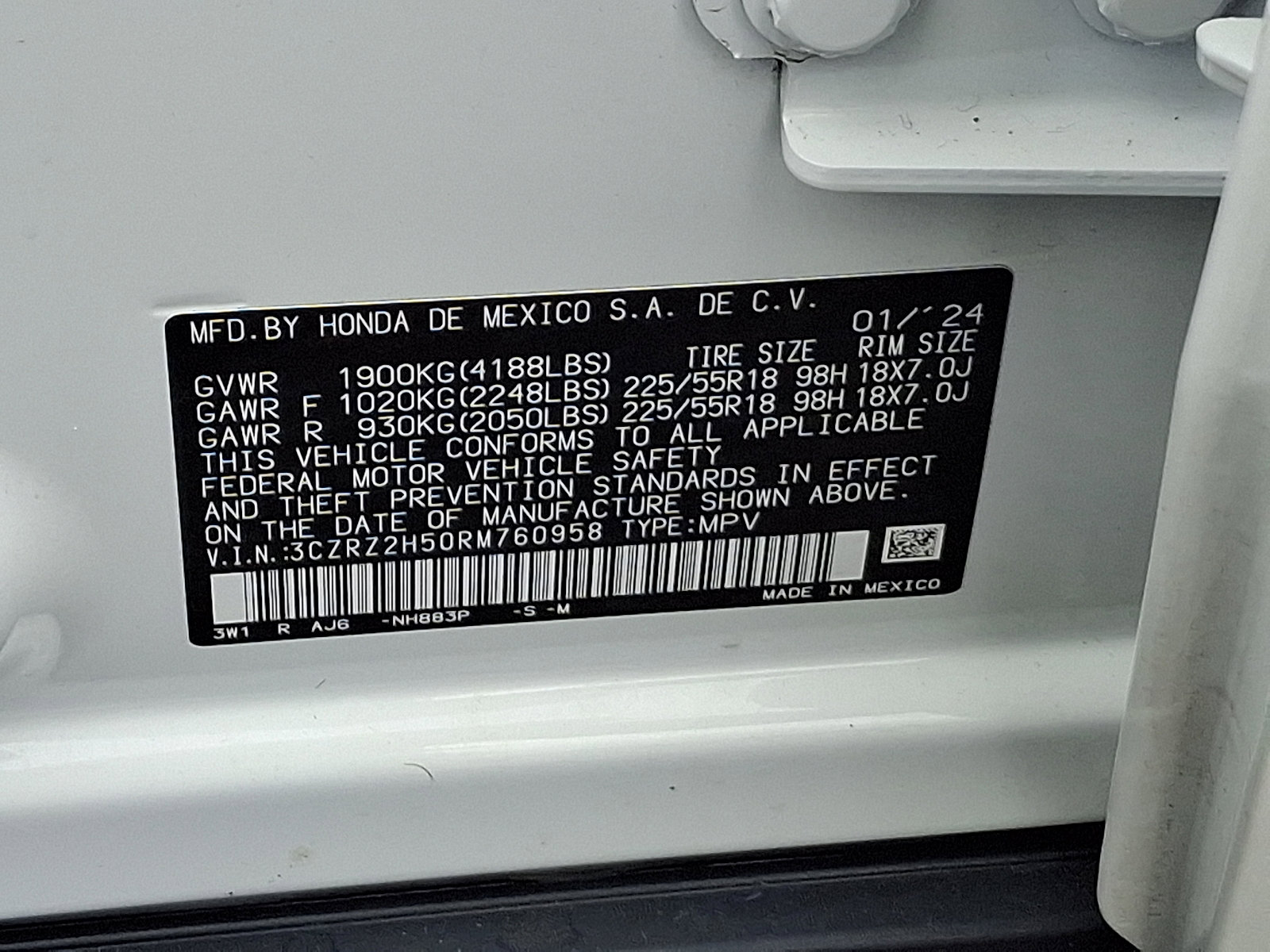 Used 2024 Honda HR-V Sport image 26