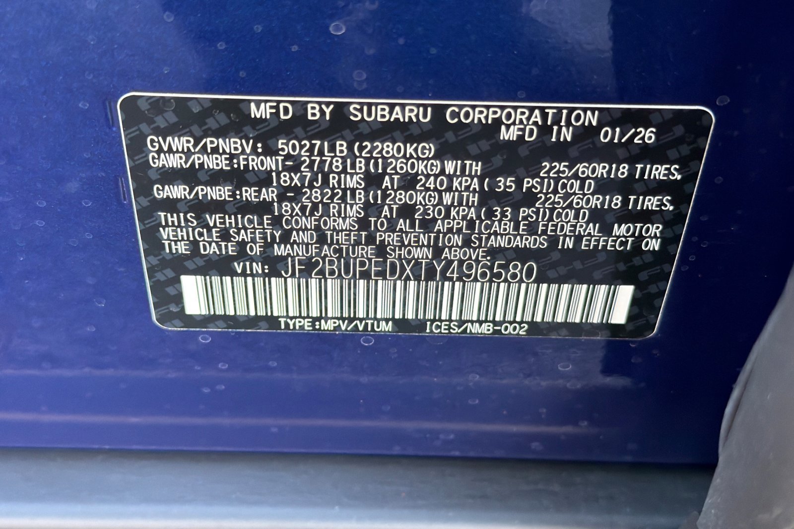 New 2026 Subaru Outback Touring image 27