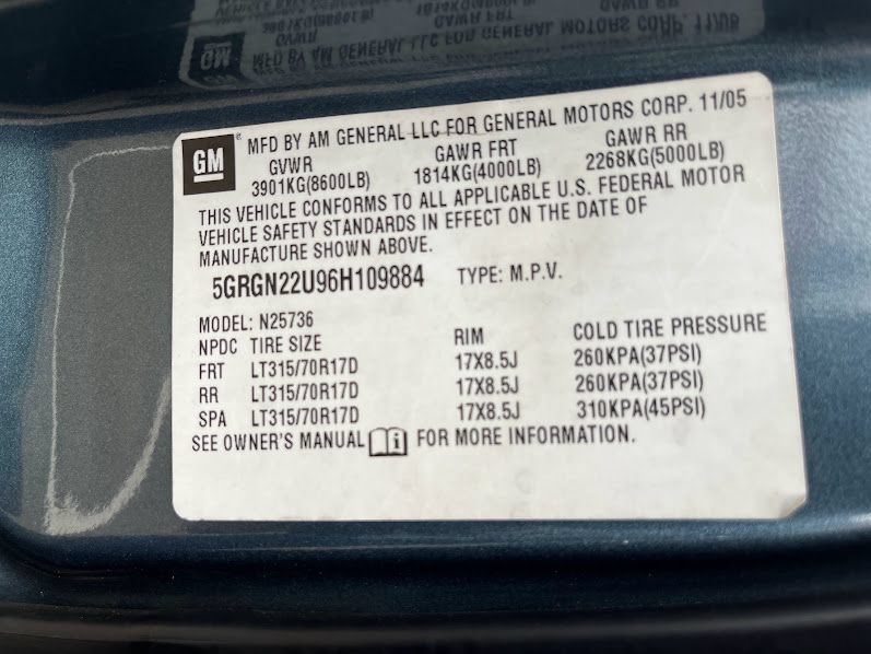Used 2006 HUMMER H2 SUT AWD/4WD image 7