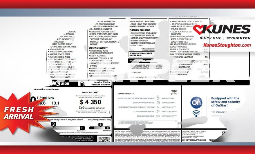 Used 2023 Cadillac Escalade Sport Platinum image 1