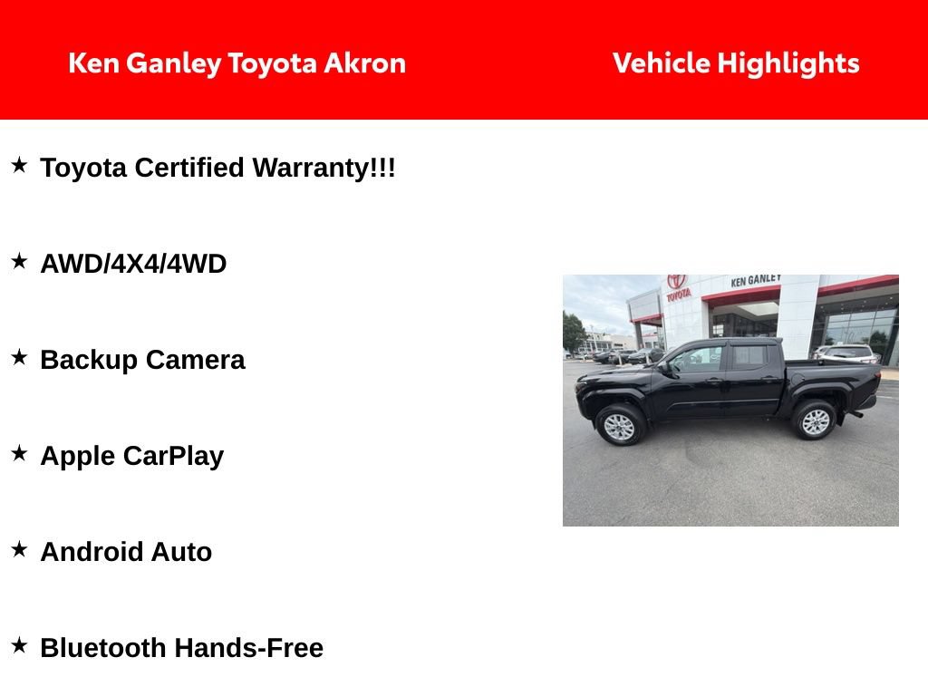 Certified 2024 Toyota Tacoma SR AWD/4WD image 4