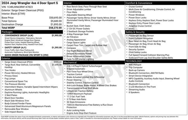 Used 2024 Jeep Wrangler Unlimited w/ Convenience Group image 4