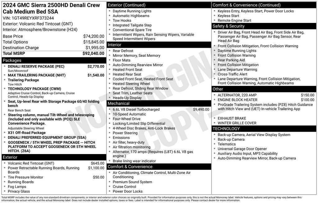 Used 2024 GMC Sierra 2500 Denali w/ Denali Reserve Package AWD/4WD image 5