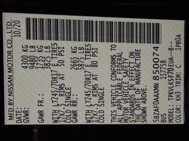 Used 2021 Nissan NV 3500 SL image 36