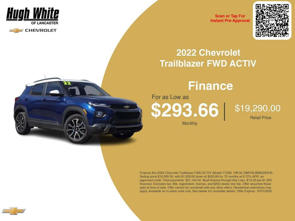 Used 2022 Chevrolet TrailBlazer ACTIV FWD image 3