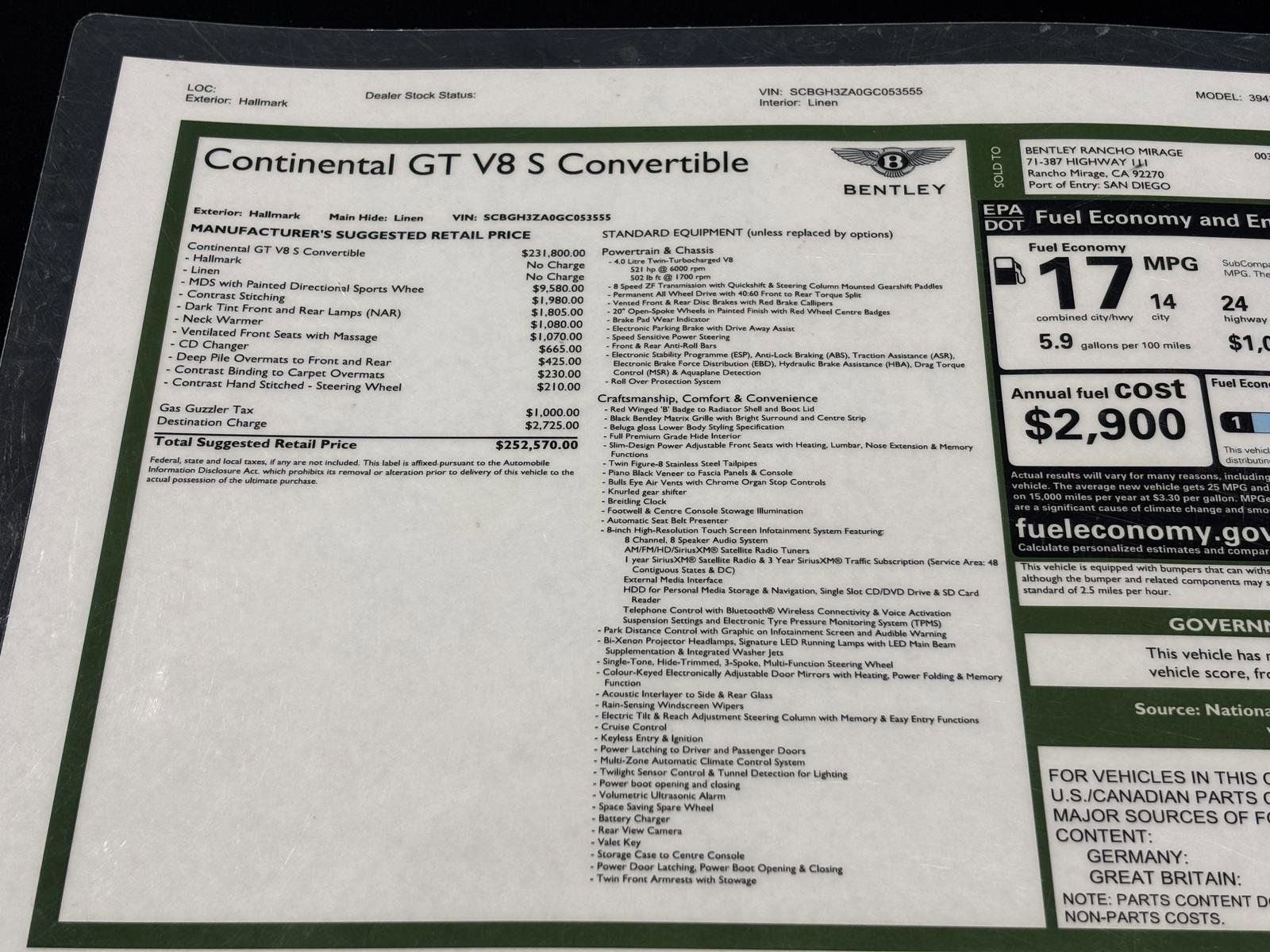 Used 2016 Bentley Continental GT V8 S AWD/4WD image 13