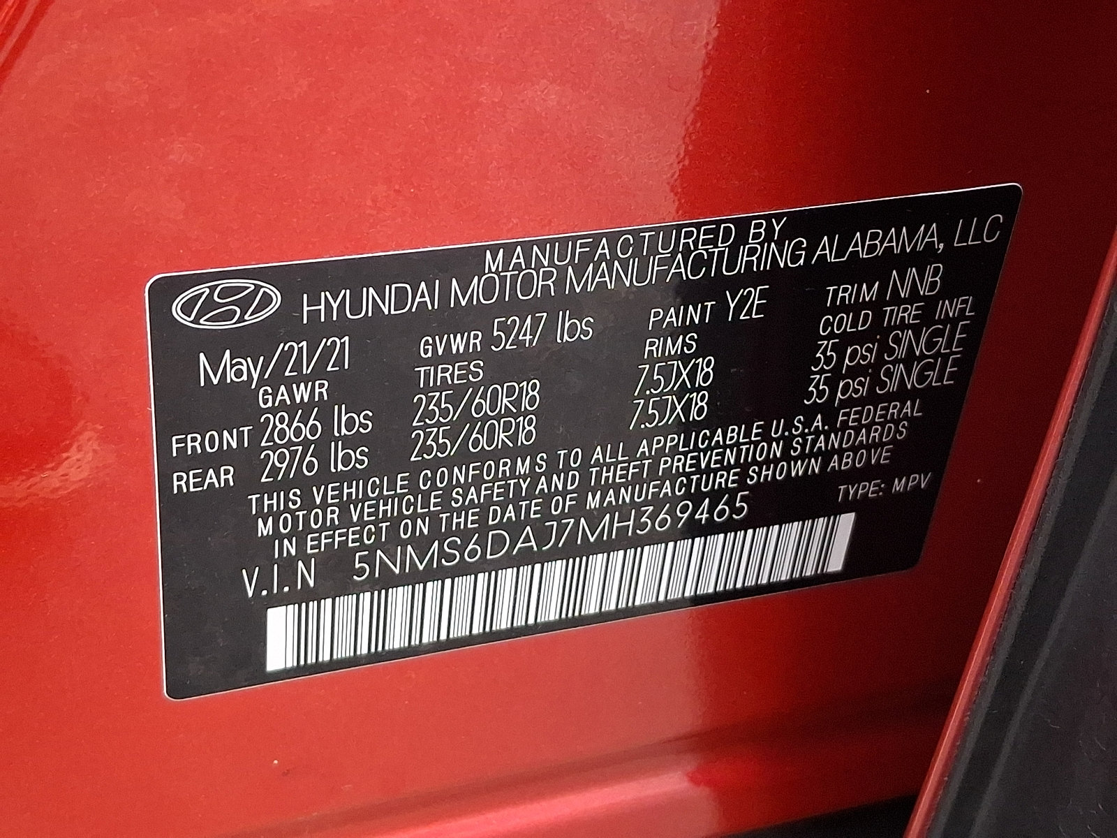 Used 2021 Hyundai Santa Fe SEL w/ Convenience Package image 28