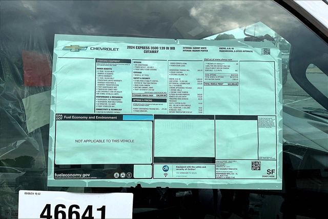 New 2024 Chevrolet Express 3500 w/ Power Convenience Package RWD image 9