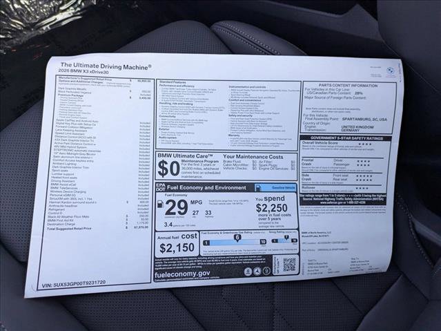 New 2026 BMW X3 xDrive30 w/ Premium Package image 18