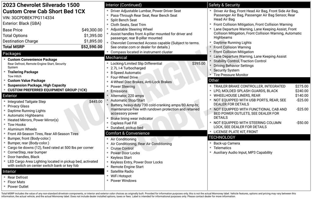 Used 2023 Chevrolet Silverado 1500 Custom AWD/4WD image 2