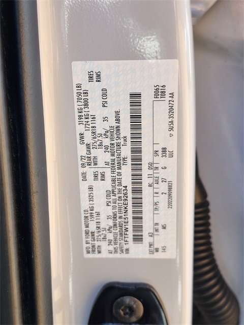 Certified 2022 Ford F150 XLT w/ Equipment Group 302A High image 32