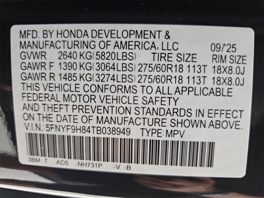 New 2026 Honda Passport TrailSport Elite image 59
