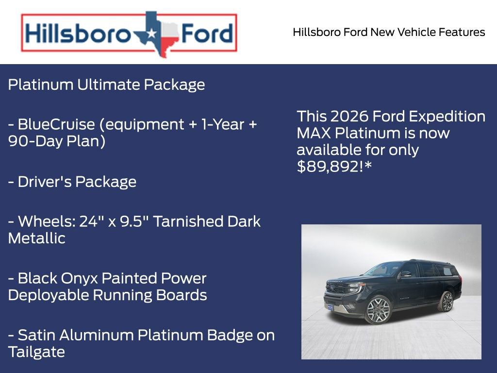 New 2026 Ford Expedition Max Platinum w/ Platinum Ultimate Package AWD/4WD image 5