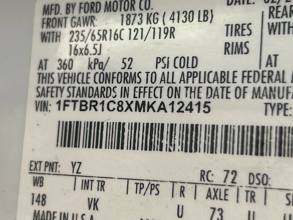 Used 2021 Ford Transit 250 Medium Roof w/ Load Area Protection Package RWD image 37